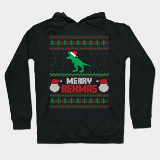 Merry Rexmas ugly christmas sweater Hoodie